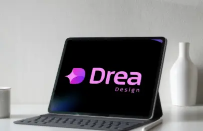 Logo Drea en una tableta